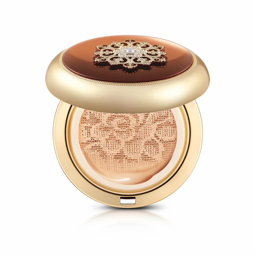 Cheongidan Radiant Essence Cushion 13g + 13g (Refill) + makeup brush