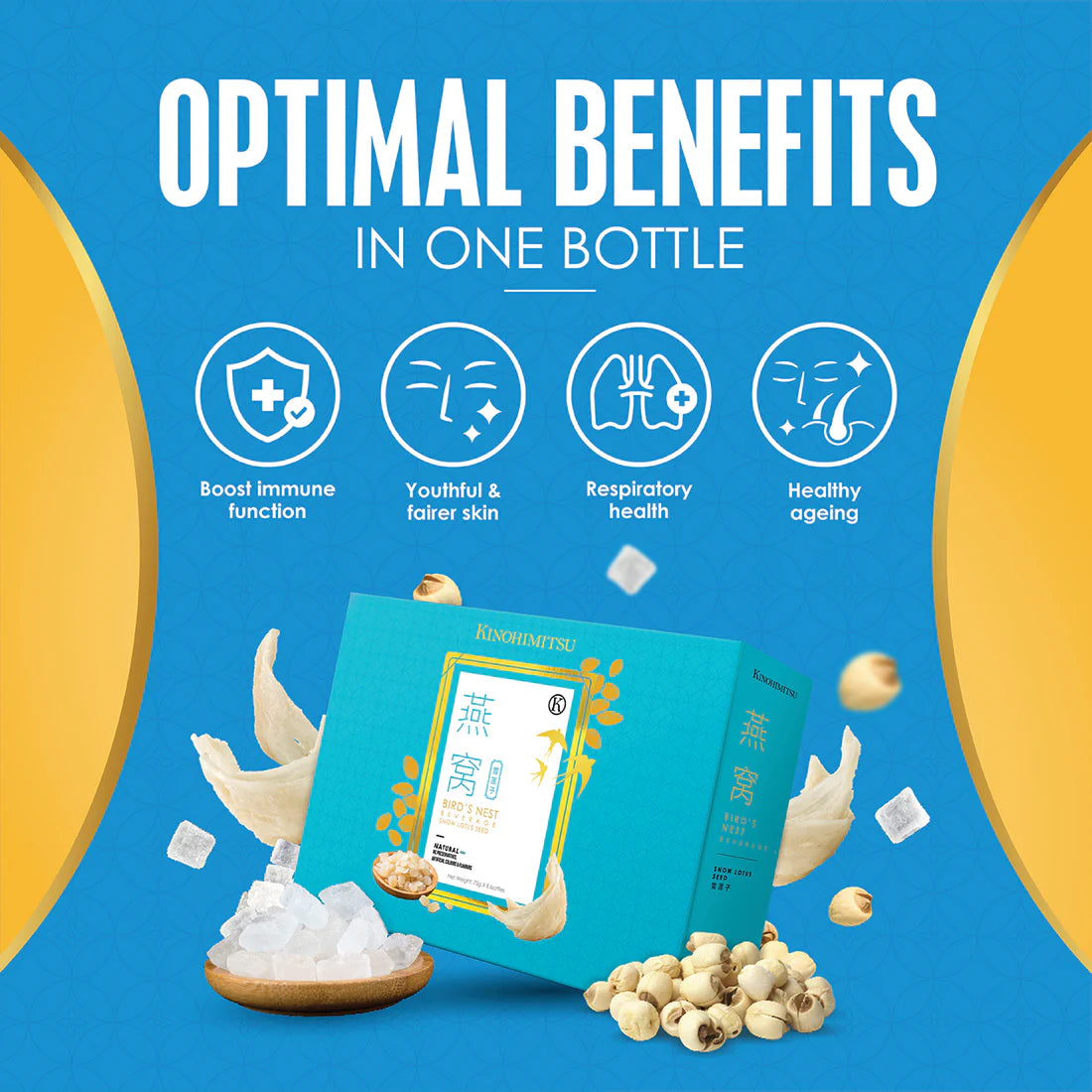 Kinohimitsu Bird's Nest Snow Lotus Seed (8s/box) 1 Box