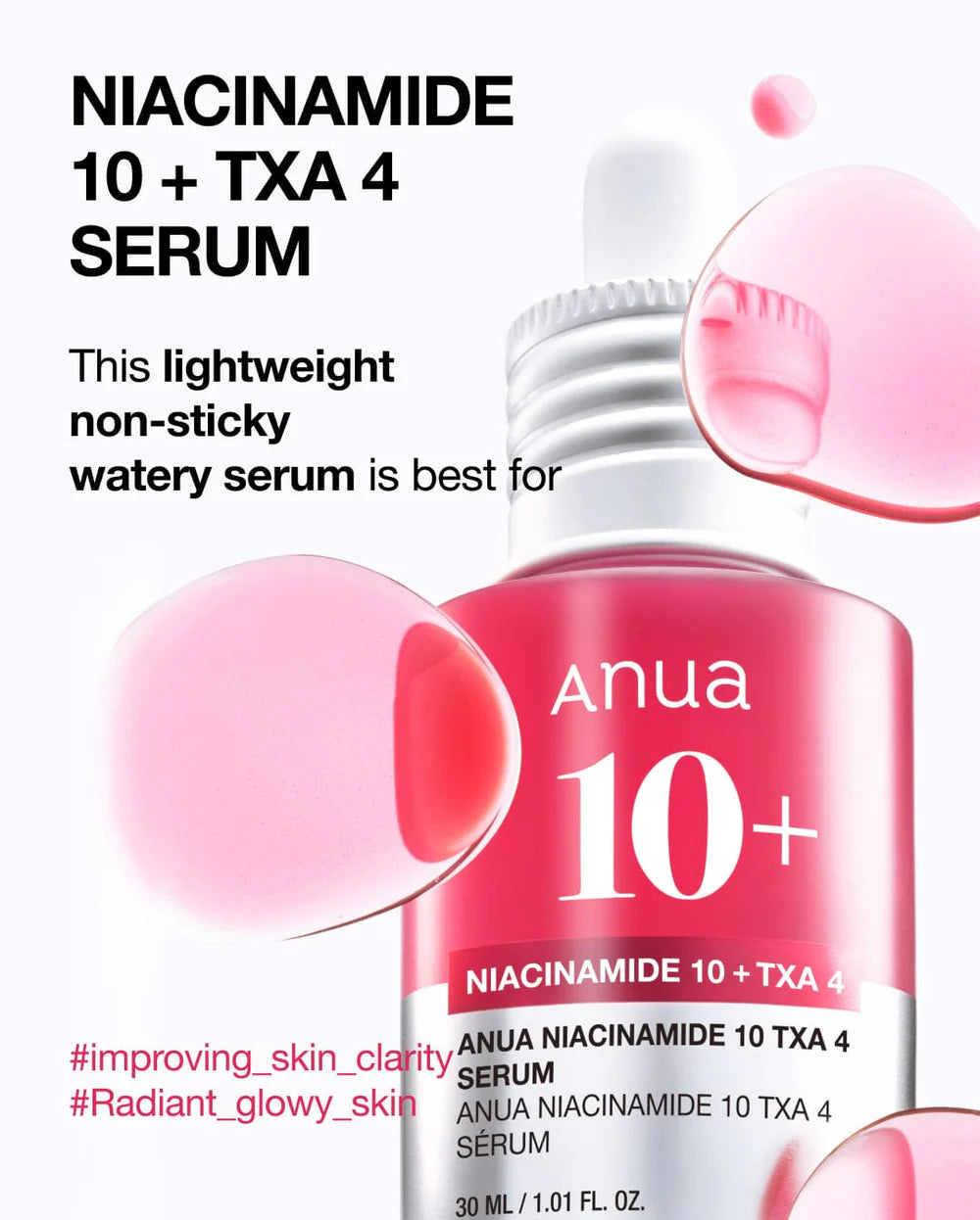 Anua Niacinamide 10%+TXA 4% Serum 30ml