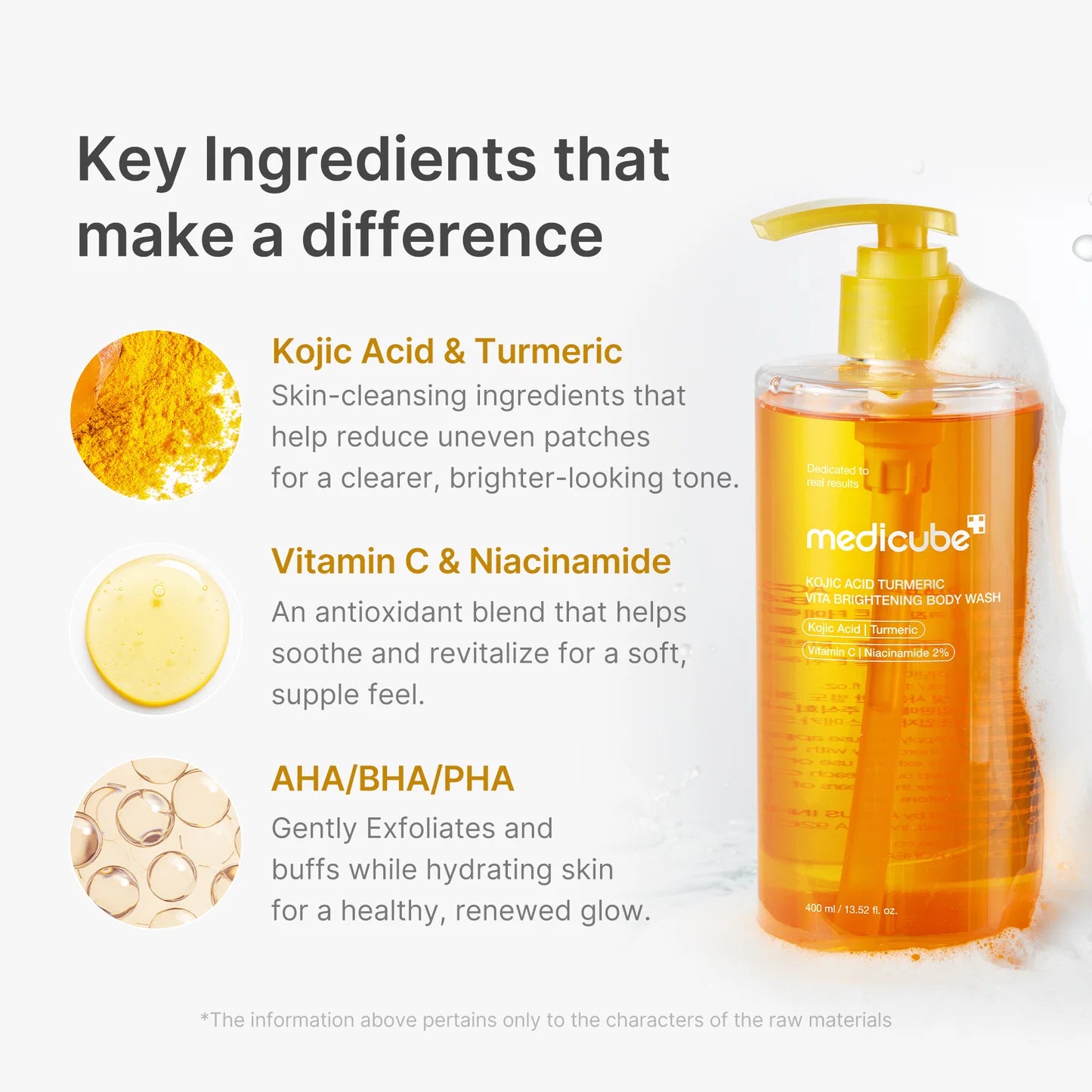 Medicube Kojic Acid Turmeric Vita Brightening Body Wash