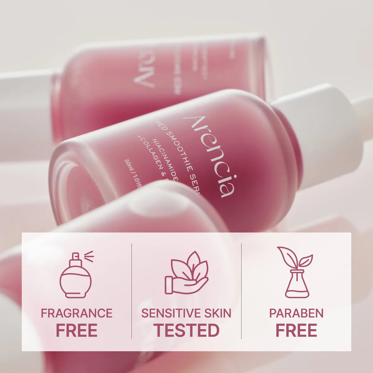 Arencia Red Collagen + Peptide Smoothie Serum
