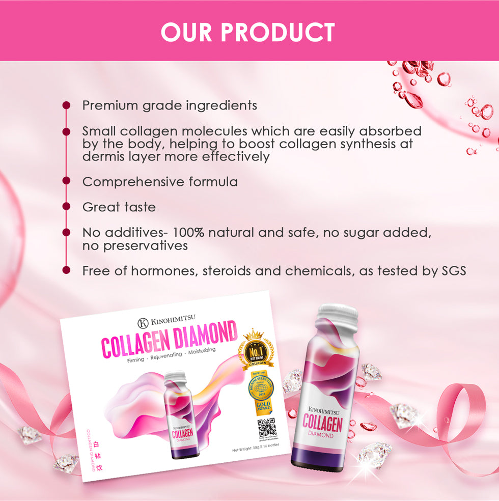 Kinohimitsu Collagen Diamond Drink 5300mg (10s/box)