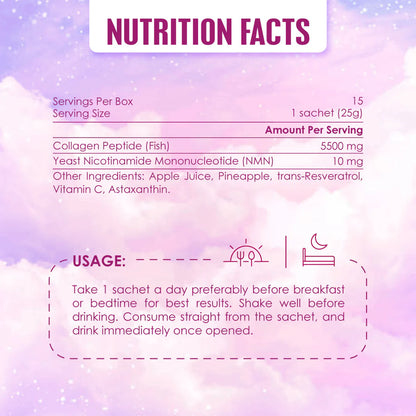 Kinohimitsu NMN Collagen Diamond Drink 5300mg Pro (15s/box)
