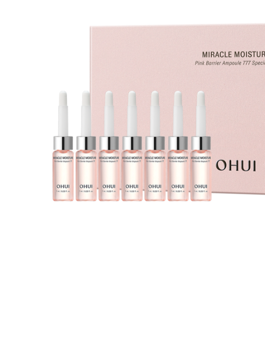 OHUI Miracle Moisture Pink Barrier  Ampoule 777 (14 pcs x 7ml)
