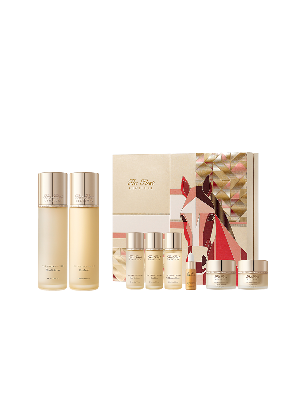 OHUI The First Geniture Special Set (skin softener + emulsion + travel size)