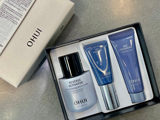 OHUI REVERSE ACTIVATOR Pore Minimizing Retinol Cream Special Set