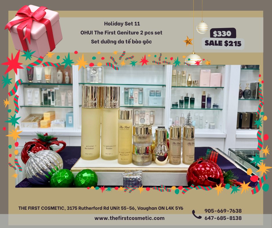 OHUI The First Geniture Special Set (skin softener + emulsion + travel size)