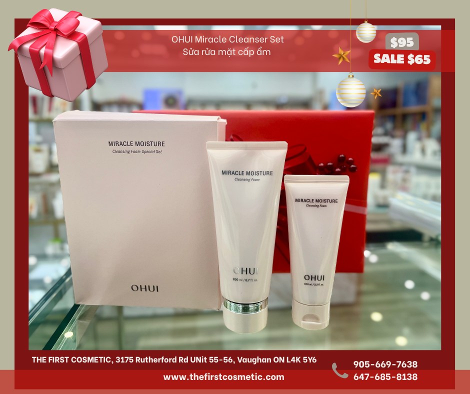 OHUI Miracle Moisture Cleansing Foam Special Set 200ml + 100ml