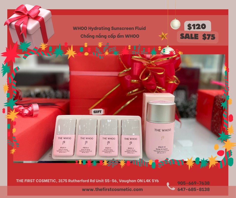 Gongjinhyang Hydrating Sun Fluid spf50/pa++++ (+ Gift🎁)