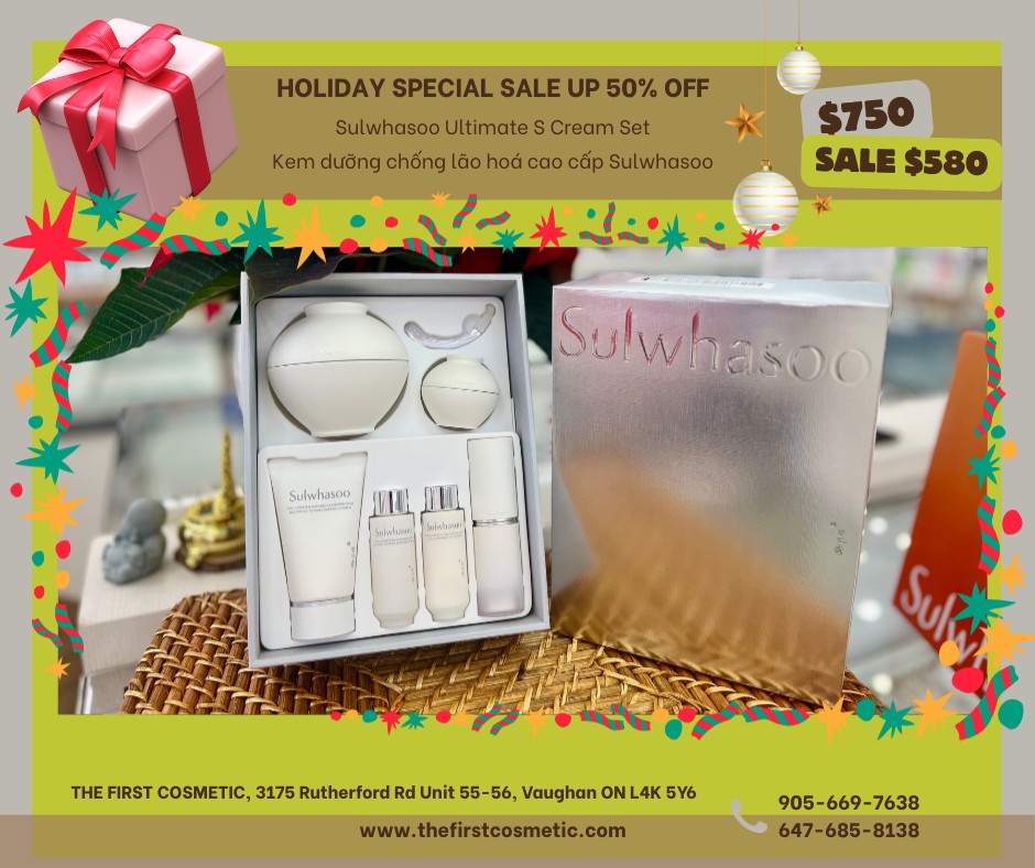 💥Sulwhasoo The Ultimate S Cream Rich 60ml Holiday Set