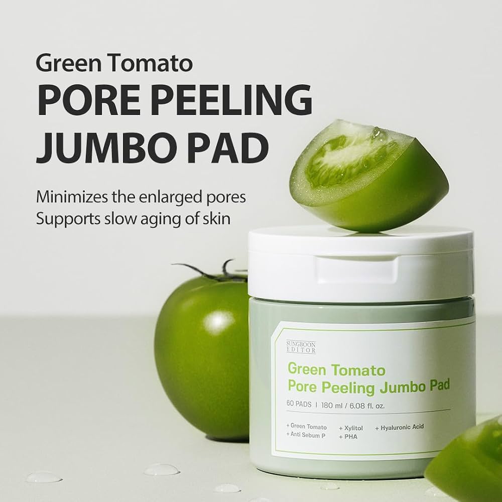 Sungboon Editor Green Tomato Pore Peeling Jumbo Pad