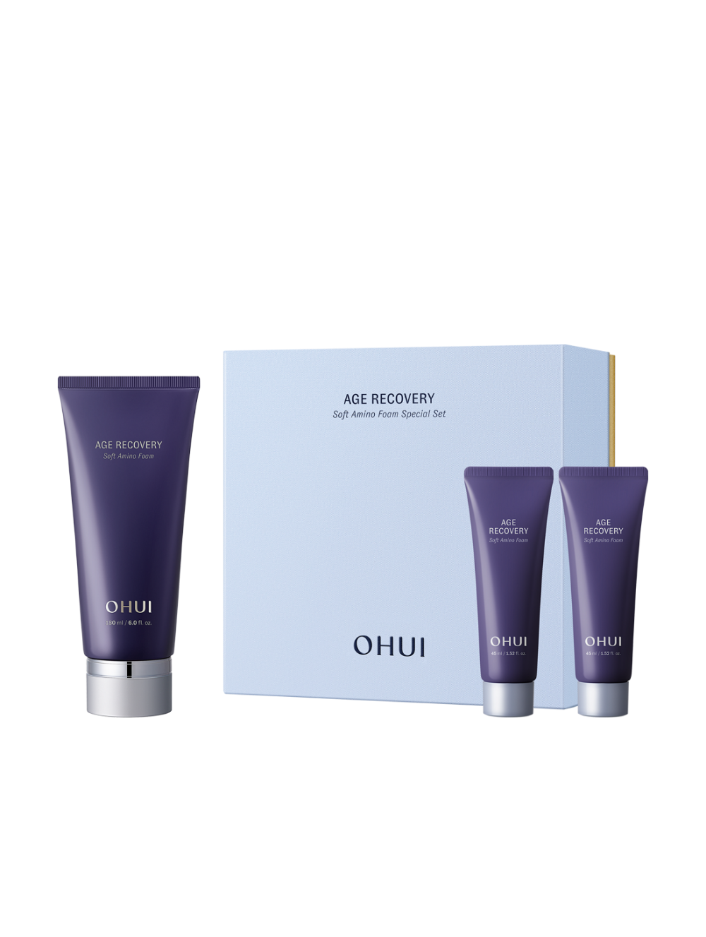 OHUI Age Recovery Soft Amino Foam Cleansing Set