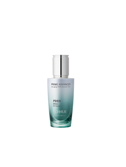 OHUI Prime Advancer De-Aging PDRN Booster Shot Ampoule (50ml + 50ml + face wash 40ml)