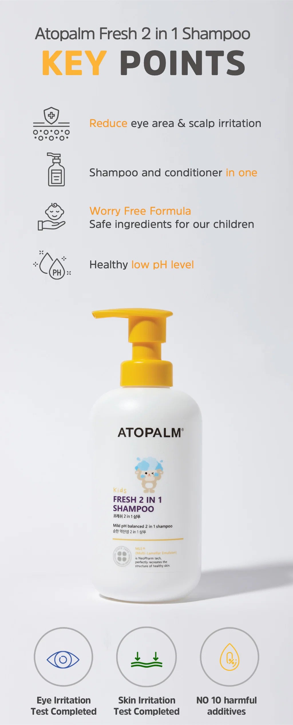 Atopalm Fresh 2 in 1 Shampoo
