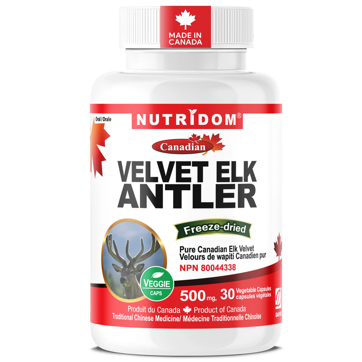 Nutridom Velvet ELK ANTLER 30 Capsule
