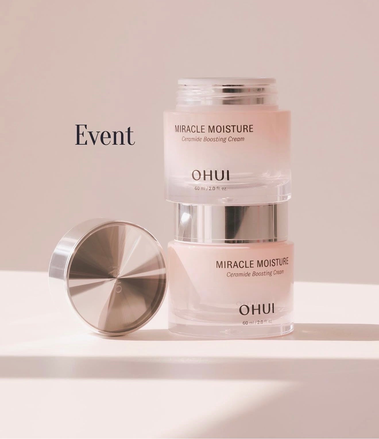 OHUI Miracle Moisture Cream 60ml + 60ml Set