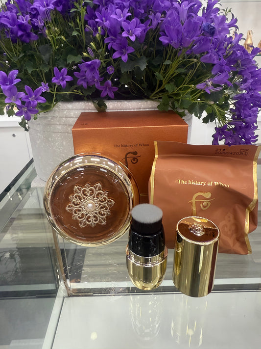 Cheongidan Radiant Essence Cushion 13g + 13g (Refill) + makeup brush + GIFT