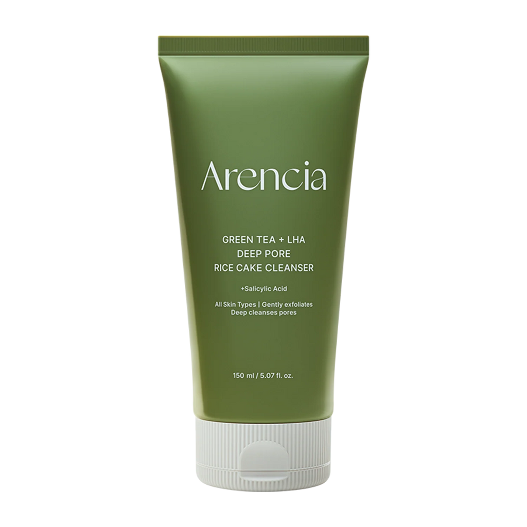 Arencia Green Tea + LHA Deep Pore Rice Cake Cleanser