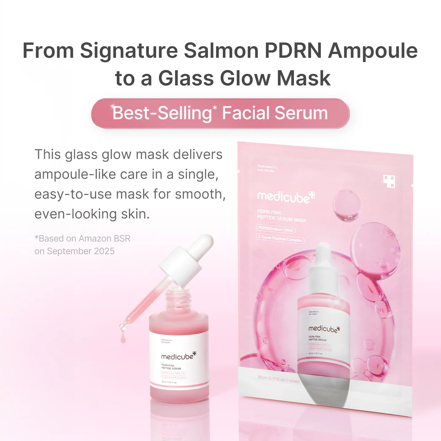Medicube PDRN Pink Peptide Serum Mask