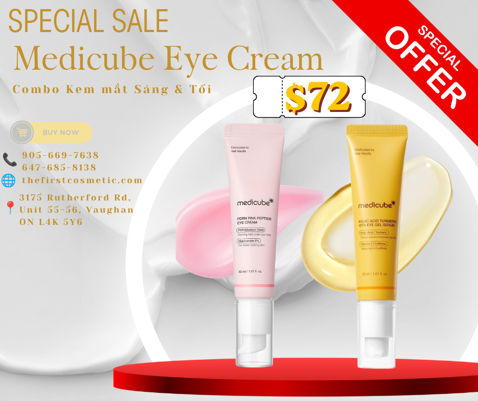 Medicube Eye Cream Combo ( Kojic Acid Eye Cream & PDRN Eye Cream )
