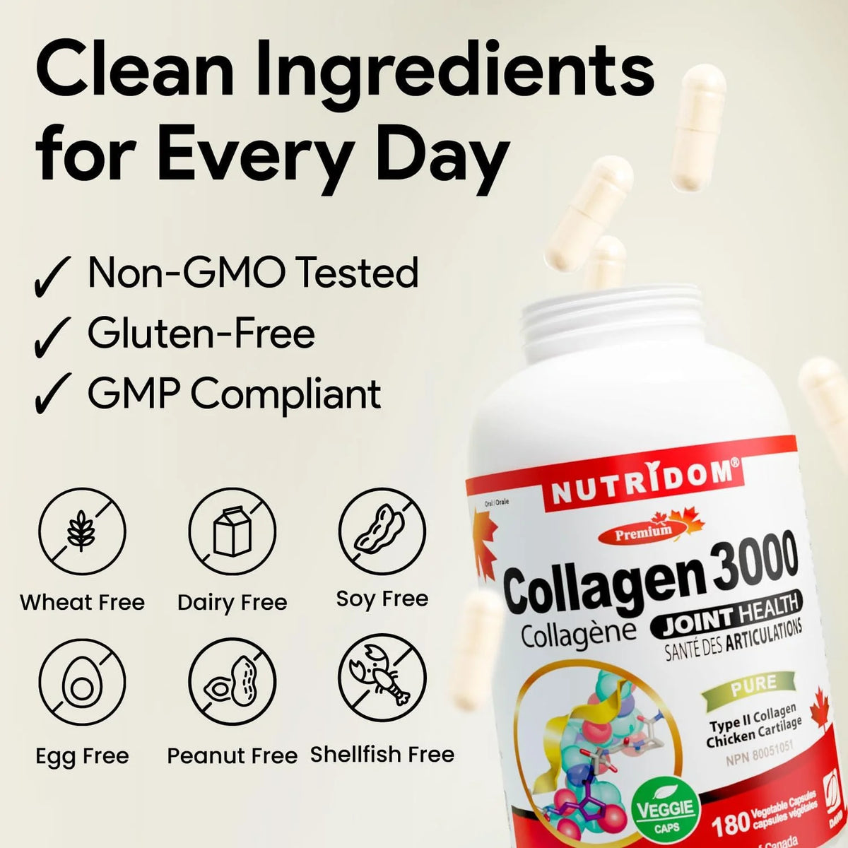 Nutridom Collagen 3000mg 180 capsule
