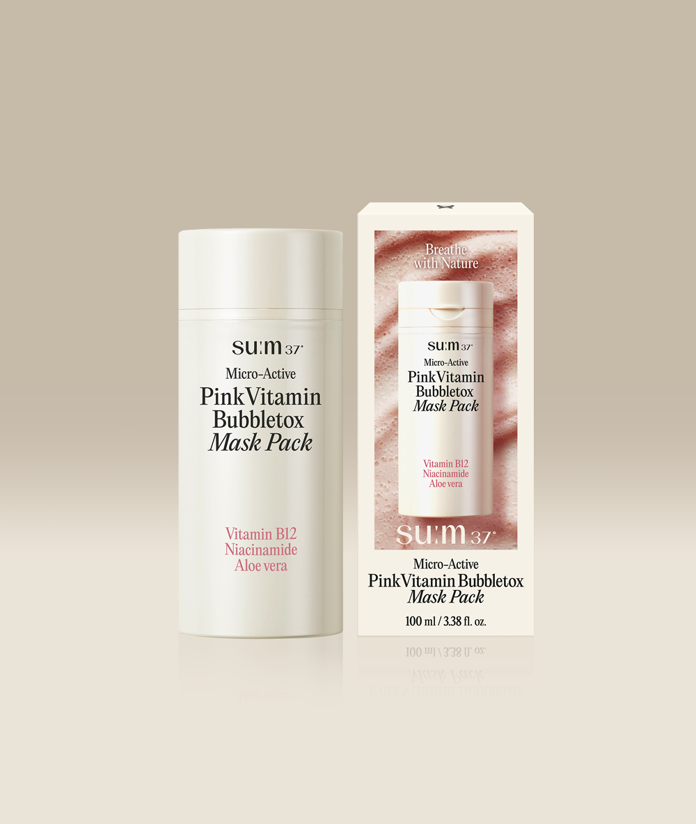 Sum 37 micro active pink vitamin bubble mask pack 100 ml