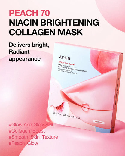 ANUA Peach 70 Niacin Brightening Collagen Mask