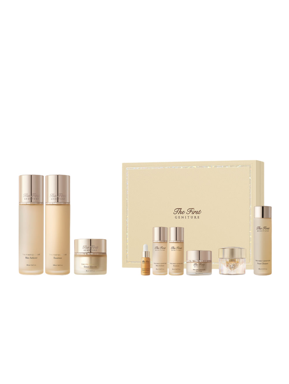 The First Geniture Signature Set (Skin Softener, Cream, Emulsion, Travel Size)