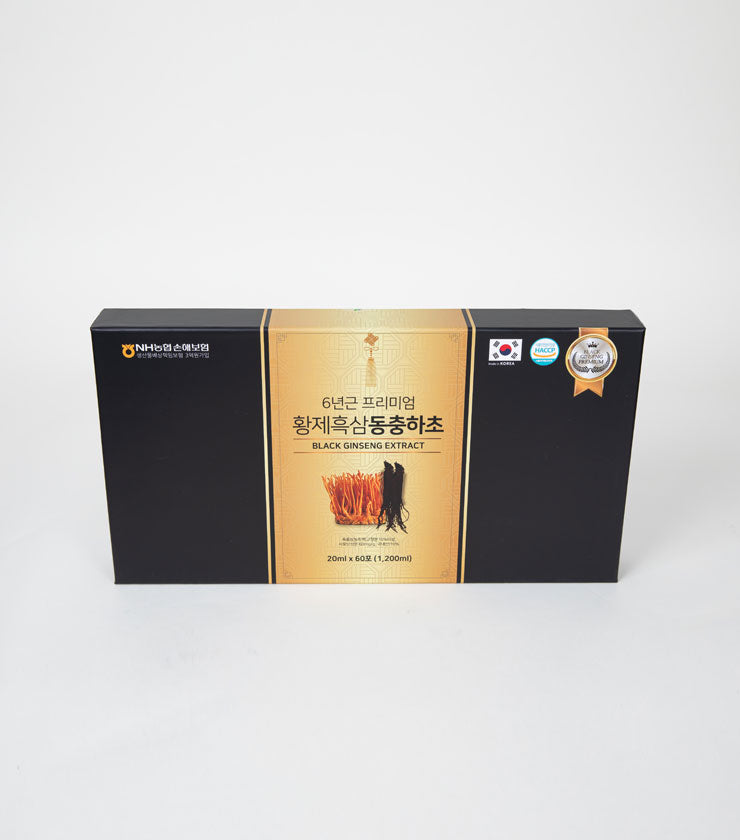 Korean Black Ginseng Extract with Cordycep, 15ml X 60packs