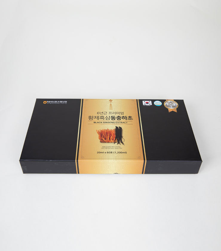 Korean Black Ginseng Extract with Cordycep, 15ml X 60packs