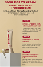 SEOUL 1988 Eye Cream : Retinal Liposome 4% + Fermented Bean