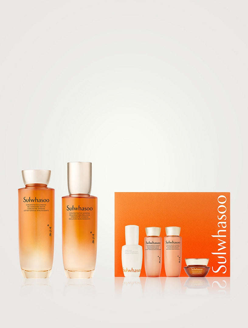 💥Sulwhasoo Concentrated Ginseng Rejuvenating Water 150ml + Emulsion 125ml Holiday Set